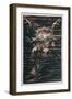 The First Book of Urizen; Bearded Man Swimming Through Water, 1794-William Blake-Framed Giclee Print