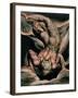 The First Book of Urizen, Man Floating Upside Down, 1794 (Colour-Printed Relief Etching)-William Blake-Framed Giclee Print