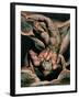 The First Book of Urizen, Man Floating Upside Down, 1794 (Colour-Printed Relief Etching)-William Blake-Framed Giclee Print