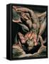 The First Book of Urizen, Man Floating Upside Down, 1794 (Colour-Printed Relief Etching)-William Blake-Framed Stretched Canvas