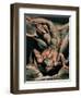 The First Book of Urizen, Man Floating Upside Down, 1794 (Colour-Printed Relief Etching)-William Blake-Framed Giclee Print