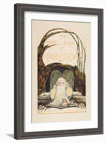 The First Book of Urizen, Plate 1, 1794-William Blake-Framed Giclee Print