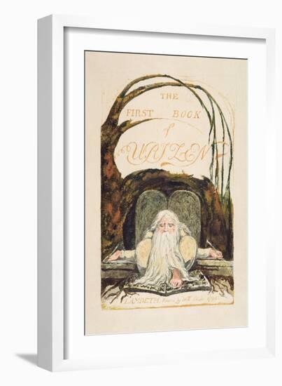 The First Book of Urizen, Plate 1, 1794-William Blake-Framed Giclee Print