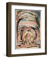 The First Book of Urizen, Title Page, Showing Urizen-William Blake-Framed Giclee Print