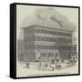 The First Cast-Iron House Erected at New York-null-Framed Stretched Canvas