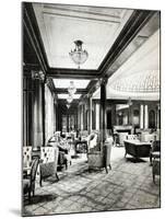 The First Class Lounge of the Ocean Liner 'Mauretania', c.1906-null-Mounted Giclee Print