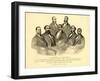 The First Colored Senator and Representatives - in the 41St and 42Nd Congress of the United States,-American School-Framed Giclee Print