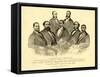 The First Colored Senator and Representatives - in the 41St and 42Nd Congress of the United States,-American School-Framed Stretched Canvas