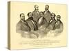 The First Colored Senator and Representatives - in the 41St and 42Nd Congress of the United States,-American School-Stretched Canvas