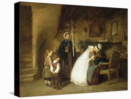 The First Communion, 1867-Edouard Frere-Stretched Canvas