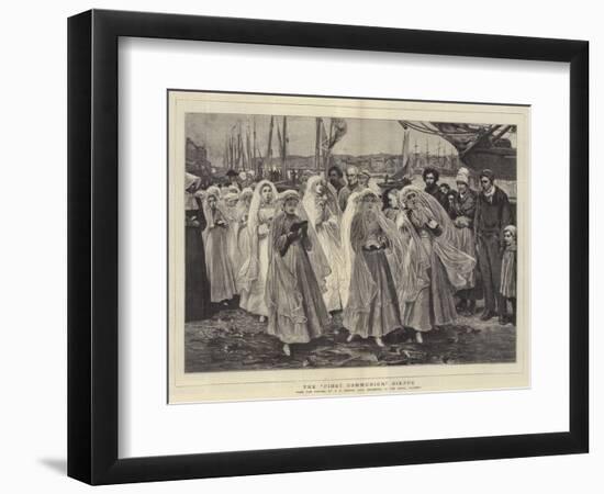 The First Communion, Dieppe-Philip Richard Morris-Framed Giclee Print