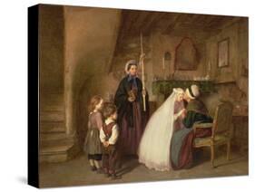 The First Communion (Oil on Panel)-Pierre Edouard Frere-Stretched Canvas