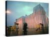The First Completely Covered Corner of the Wrapped Reichstag Project-null-Stretched Canvas