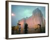 The First Completely Covered Corner of the Wrapped Reichstag Project-null-Framed Photographic Print