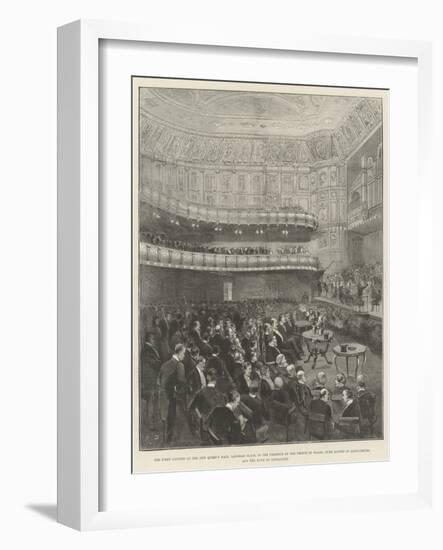 The First Concert at the New Queen's Hall-null-Framed Giclee Print