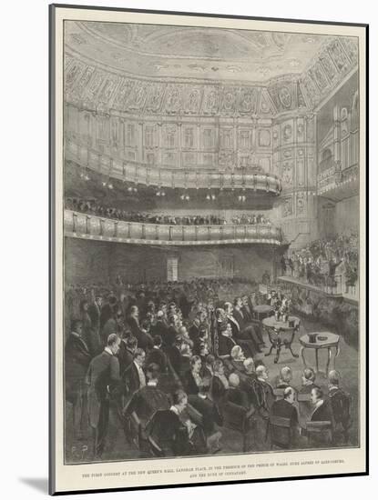 The First Concert at the New Queen's Hall-null-Mounted Giclee Print