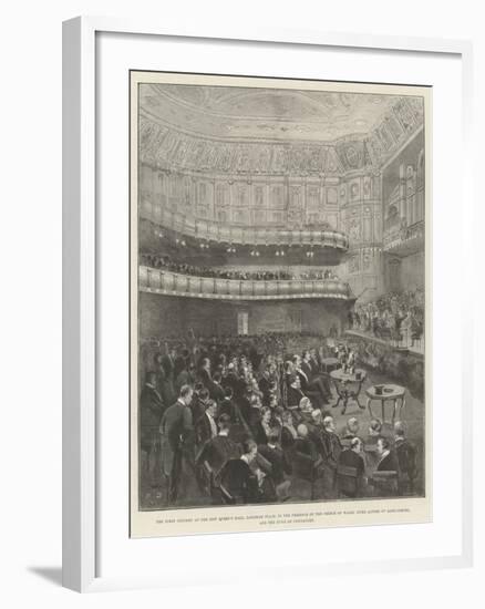 The First Concert at the New Queen's Hall-null-Framed Giclee Print