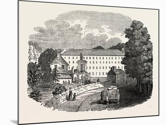 The First Cotton Mill at Cromford, Derbyshire, England, UK-null-Mounted Giclee Print