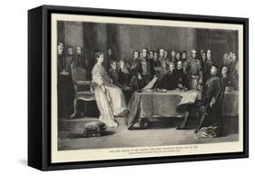 The First Council of Her Majesty the Queen, Kensington Palace, 20 June 1837-Sir David Wilkie-Framed Stretched Canvas