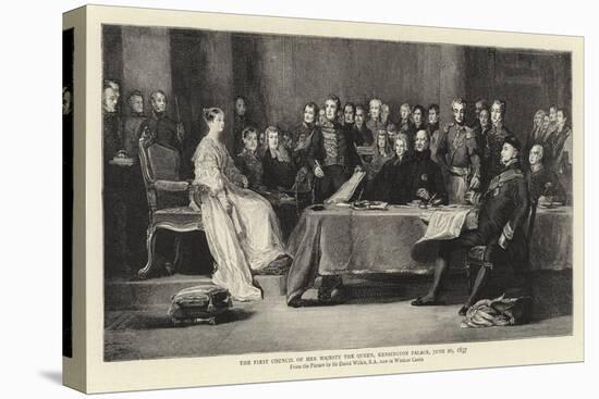 The First Council of Her Majesty the Queen, Kensington Palace, 20 June 1837-Sir David Wilkie-Stretched Canvas