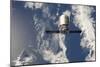 The First Cygnus Commercial Cargo Spacecraft in Orbit Above Earth-null-Mounted Photographic Print