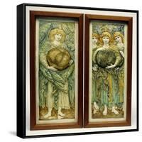 The First Day of Creation and the Third Day of Creation-Edward Burne-Jones-Framed Stretched Canvas
