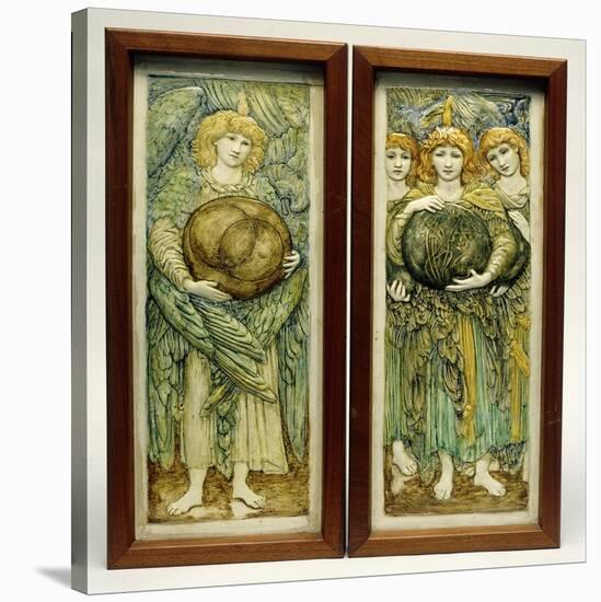 The First Day of Creation and the Third Day of Creation-Edward Burne-Jones-Stretched Canvas