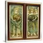 The First Day of Creation and the Third Day of Creation-Edward Burne-Jones-Stretched Canvas