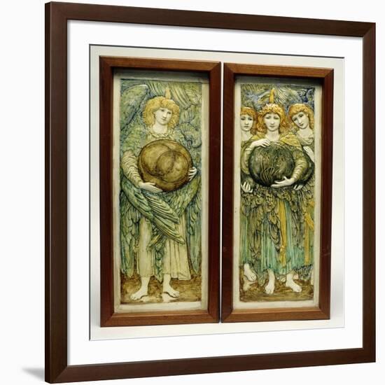 The First Day of Creation and the Third Day of Creation-Edward Burne-Jones-Framed Giclee Print