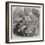 The First Day of Oysters, a London Street Scene-null-Framed Giclee Print