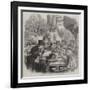 The First Day of Oysters, a London Street Scene-null-Framed Giclee Print