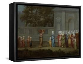 The First Day of School, c.1720-37-Jean Baptiste Vanmour-Framed Stretched Canvas