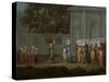 The First Day of School, c.1720-37-Jean Baptiste Vanmour-Stretched Canvas