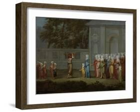 The First Day of School, c.1720-37-Jean Baptiste Vanmour-Framed Giclee Print