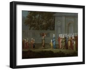 The First Day of School, c.1720-37-Jean Baptiste Vanmour-Framed Giclee Print