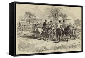 The First Day of the Season-John Leech-Framed Stretched Canvas