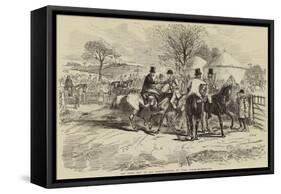 The First Day of the Season-John Leech-Framed Stretched Canvas