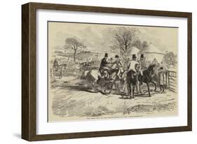 The First Day of the Season-John Leech-Framed Giclee Print