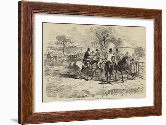 The First Day of the Season-John Leech-Framed Giclee Print