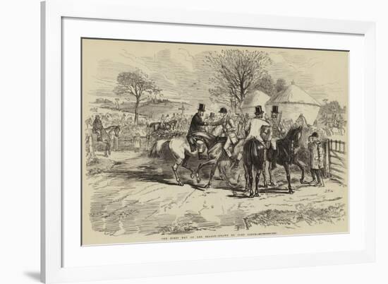 The First Day of the Season-John Leech-Framed Giclee Print