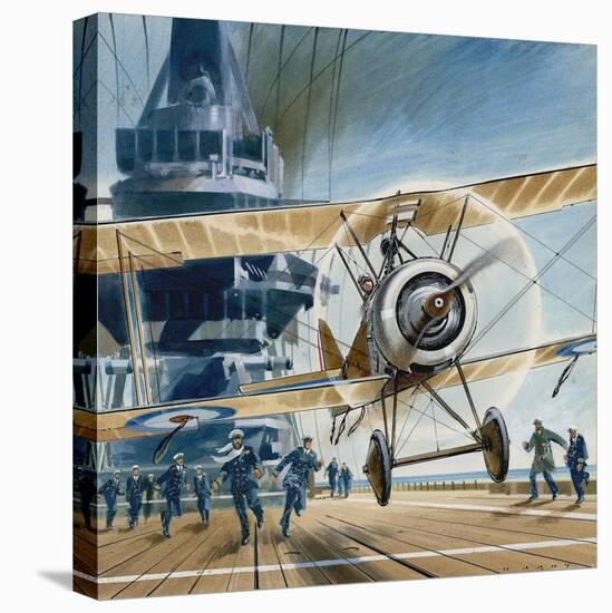 The First Deck Landing-Wilf Hardy-Stretched Canvas