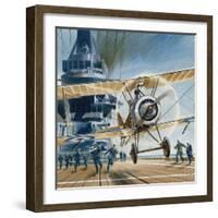 The First Deck Landing-Wilf Hardy-Framed Giclee Print