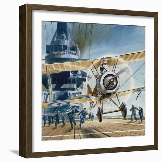 The First Deck Landing-Wilf Hardy-Framed Giclee Print