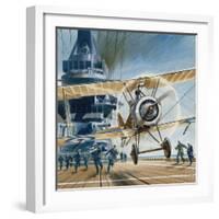 The First Deck Landing-Wilf Hardy-Framed Giclee Print