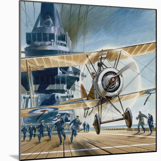 The First Deck Landing-Wilf Hardy-Mounted Giclee Print