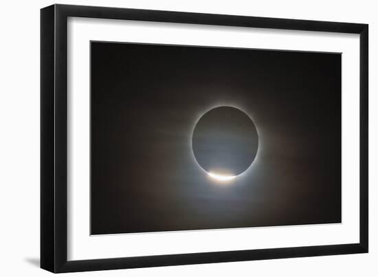 The First Diamond Ring During the Total Eclipse of the Sun-null-Framed Photographic Print