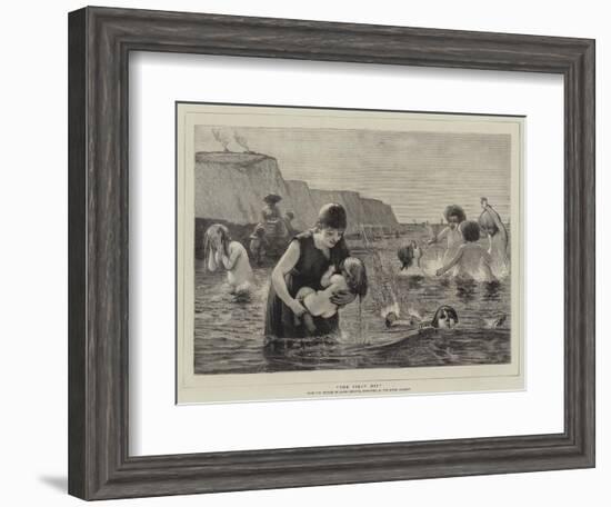 The First Dip-James Elder Christie-Framed Giclee Print