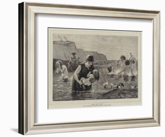 The First Dip-James Elder Christie-Framed Giclee Print