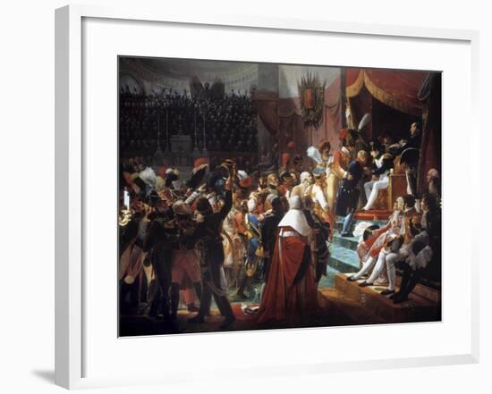 The First Distribution of the Crosses of the Legion of Honor by Jean Baptiste Debret-null-Framed Giclee Print