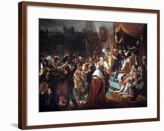 The First Distribution of the Crosses of the Legion of Honor by Jean Baptiste Debret-null-Framed Giclee Print